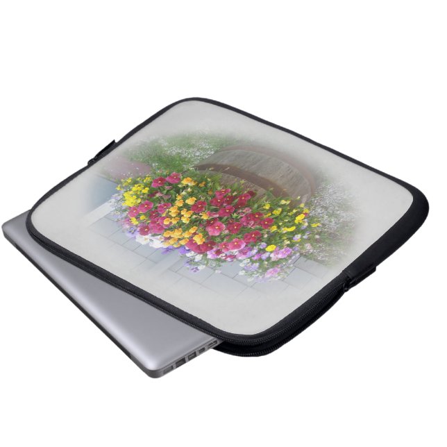 Capa Para Notebook Cesta de Blossoms (Frente Inferior)