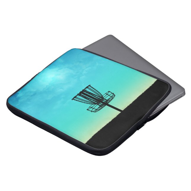 Capa Para Notebook Cesta de Golfe de Disco (Frente Topo)