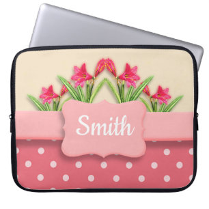 Capa Para Notebook Cesta de lírios Personalizada