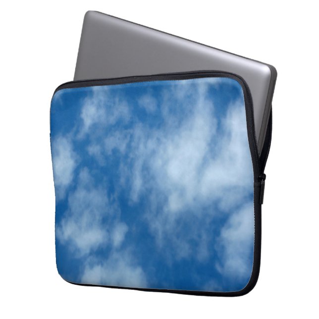 Capa Para Notebook Céu Azul com Fotografia da Natureza das Nuvens (Frente Esquerda)