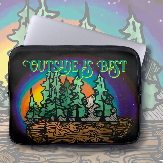 Capa Para Notebook Céu do Crepúsculo nas Matas (Criador carregado)