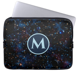 Capa Para Notebook Céu noturno com estrelas e planetas personalizados