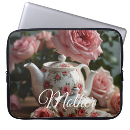 Capa Para Notebook Chá de Rosa de Couve-Roxa 