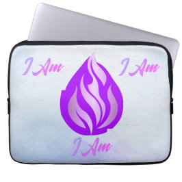 Capa Para Notebook Chama Violeta Sagrada - Eu Sou