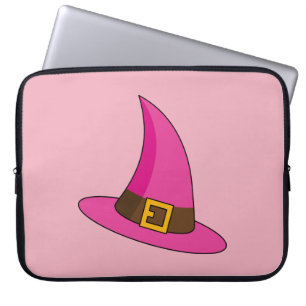 Capa Para Notebook Chapéu de Bruxa Rosa