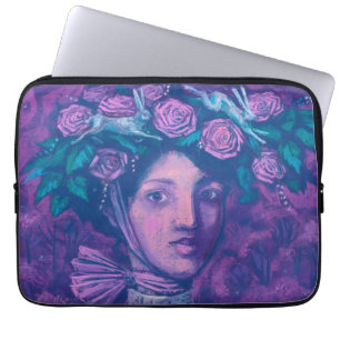 Capa Para Notebook Chapéu de Verão, Retrato Surreal Fantasia de Verão