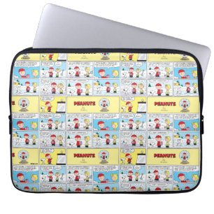 Capa Para Notebook Charlie Brown   Globo de Neve
