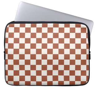 Capa Para Notebook Checar o quadro de verificação do Terracotta com