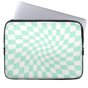 Capa Para Notebook Checkboard com Dobra Retro Coletor Verde Checkings
