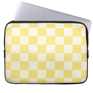 Capa Para Notebook Checkerboard amarelo