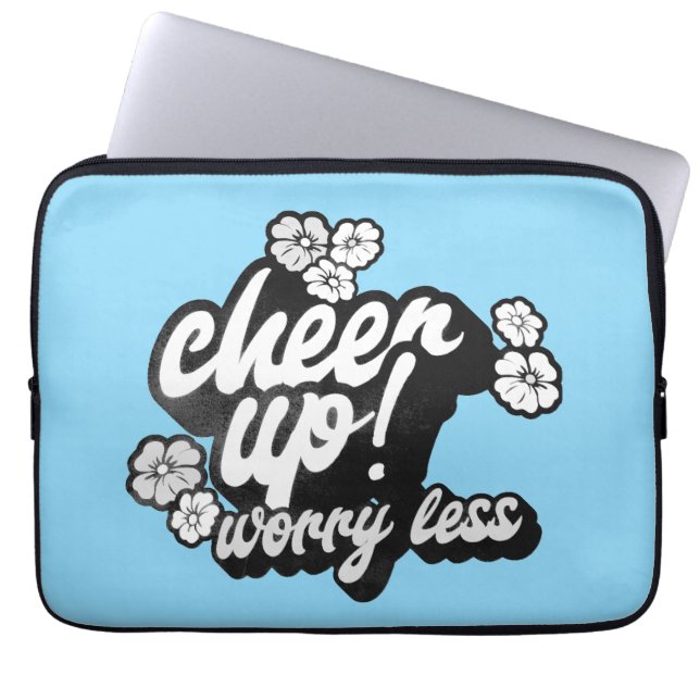 CAPA PARA NOTEBOOK CHEER UP WORRY LESS ELECTRONIC BAG (Frente)