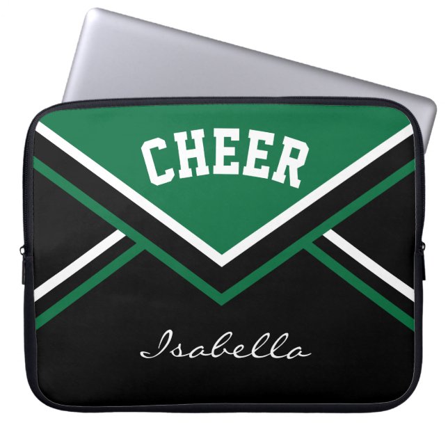 Capa Para Notebook Cheerleader Verde Escuro Cheer (Frente)
