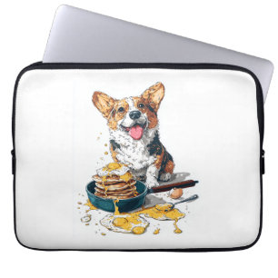 Capa Para Notebook Chef Corgi � Cachorro Divertido de Cozinha