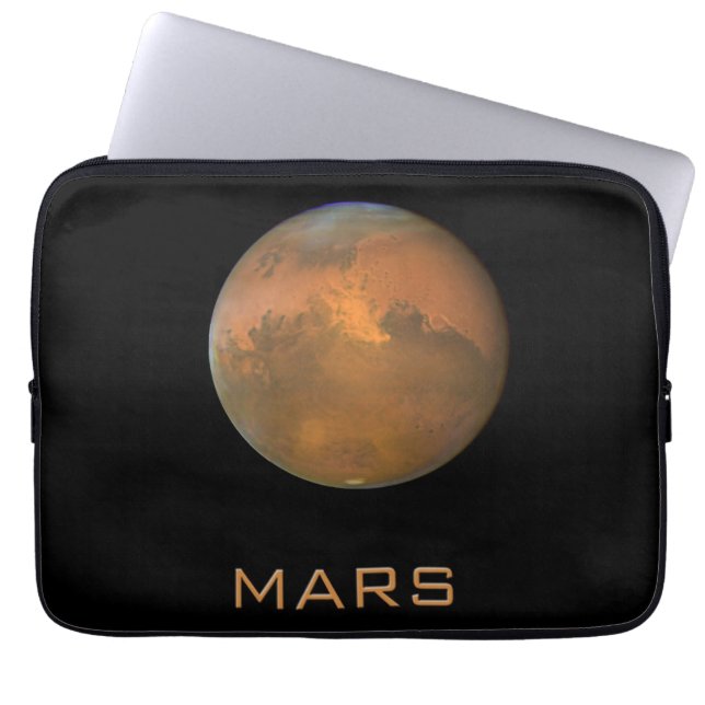 Capa Para Notebook Cheio Planet Mars Bolsa de laptop de Visão Laranja (Frente)