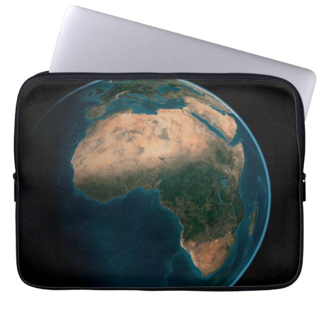 Capa Para Notebook Cheio Terra Do Espaço Acima Do Continente Africano (Frente)