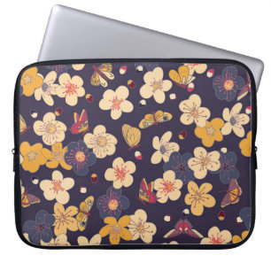 Capa Para Notebook Cherry Blossom Butterfly Impressão asiático