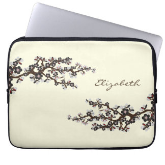 Capa Para Notebook Cherry Blossoms Sakura Bolsa de laptop (preto)