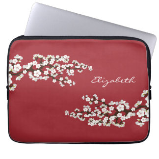 Capa Para Notebook Cherry Blossoms Sakura Bolsa de laptop (vermelha)