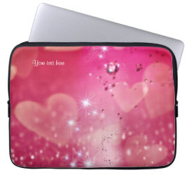 Capa Para Notebook Cherry Heart Sparkle