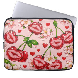 Capa Para Notebook Cherry Kiss Laptop Sleeve