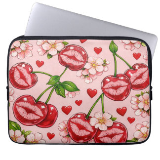 Capa Para Notebook Cherry Kiss Laptop Sleeve