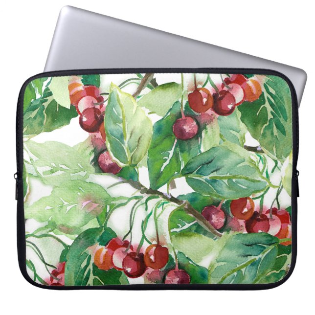 Capa Para Notebook Cherry Seamless Pattern (Frente)