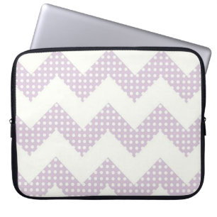 Capa Para Notebook Chevron e Bolinhas