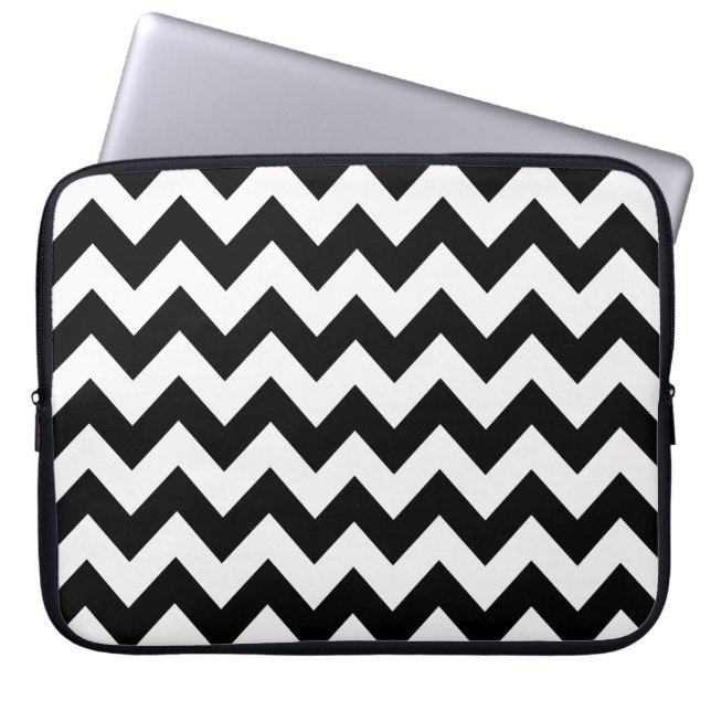 Capa Para Notebook Chevron Negrito (Frente)