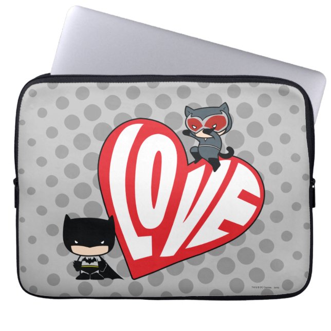 Capa Para Notebook Chibi CatWomen Punt em Batman (Frente)