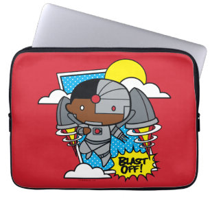 Capa Para Notebook Chibi Cyborg Desliga!