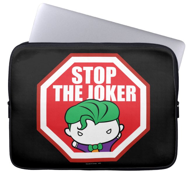 Capa Para Notebook Chibi - Sinal "Stop The Joker" (Frente)