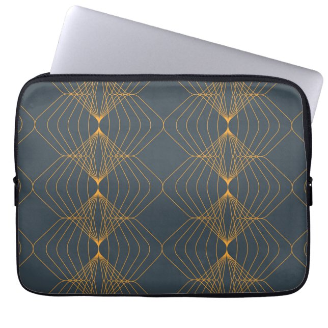 Capa Para Notebook Chic, elegante, simples padrão gráfico geométrico (Frente)