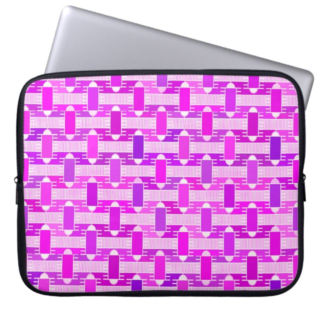 Capa Para Notebook Chic industrial Art Deco, violeta, orquídea, lavan (Frente)