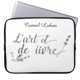 Capa Para Notebook Chic L'Art de Vivre Citação Francesa Estética