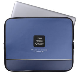Capa Para Notebook Chic Modern Business Logo Blue