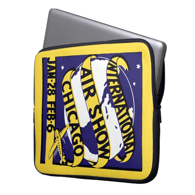 Capa Para Notebook Chicago Air Show 1938 (Frente Esquerda)