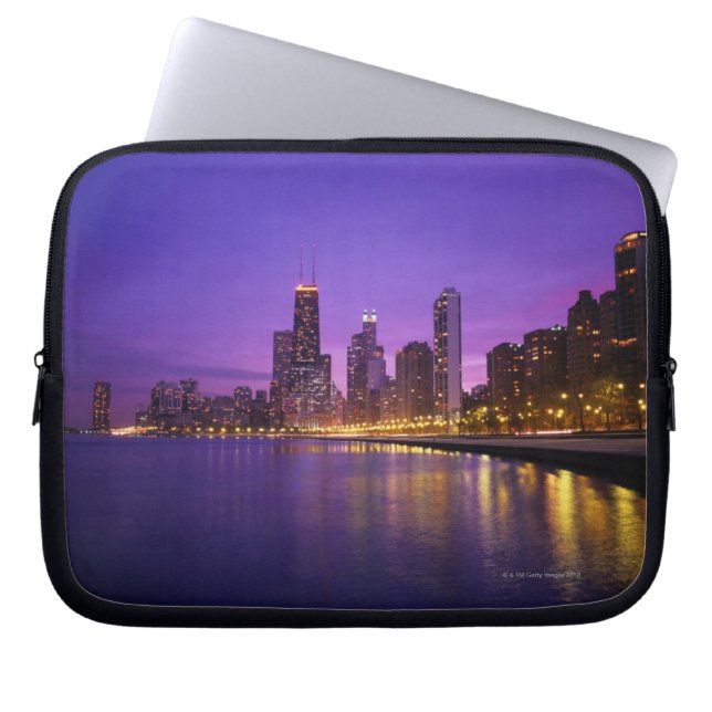 Capa Para Notebook Chicago Skyline (Frente)
