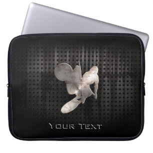 Capa Para Notebook Chicote do motocross; Preto legal