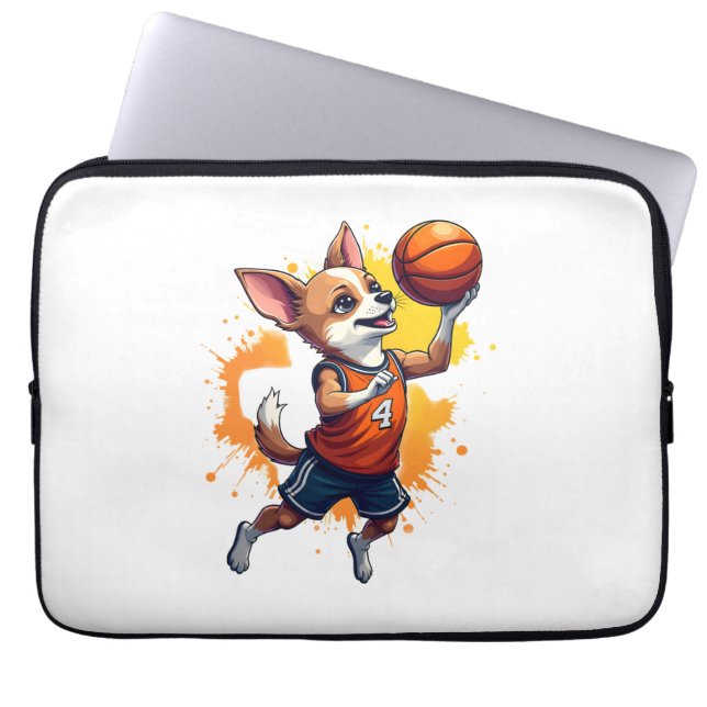 Capa Para Notebook Chihuahua  Basketball  Player  Sport  Dunk  Copy (Frente)
