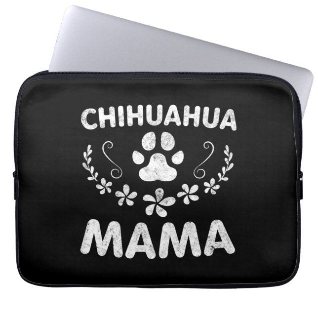Capa Para Notebook Chihuahua Mama (Frente)