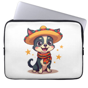 Capa Para Notebook Chihuahua México Cinco de Mayo Cachorro Engraçado