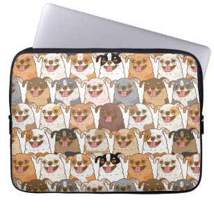 Capa Para Notebook Chihuahua Pattern