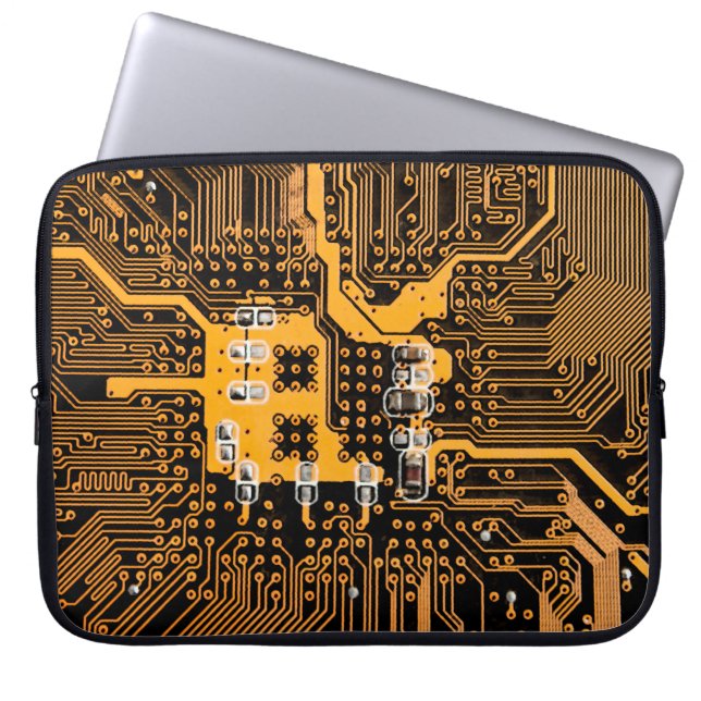 Capa Para Notebook chip de ilustração de textura de microesquema,micr (Frente)