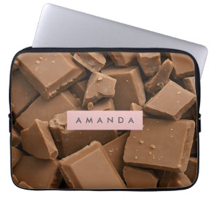 Capa Para Notebook Chocolate Chunk de Leite Cremoso Personalizado