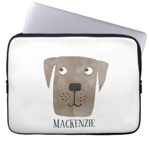 Capa Para Notebook Chocolate Labrador Retriever Dog Personalizado