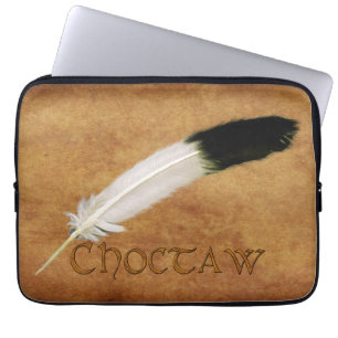 Capa Para Notebook CHOCTAW Native American Feather Bolsa de laptop