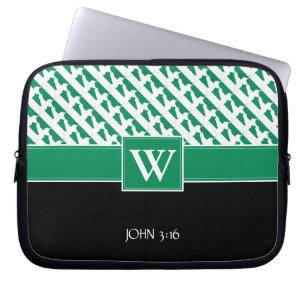 Capa Para Notebook Christian NIGERIA FLAG Monograma