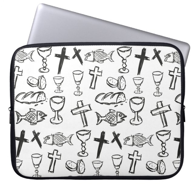 Capa Para Notebook Christian Pattern (Frente)