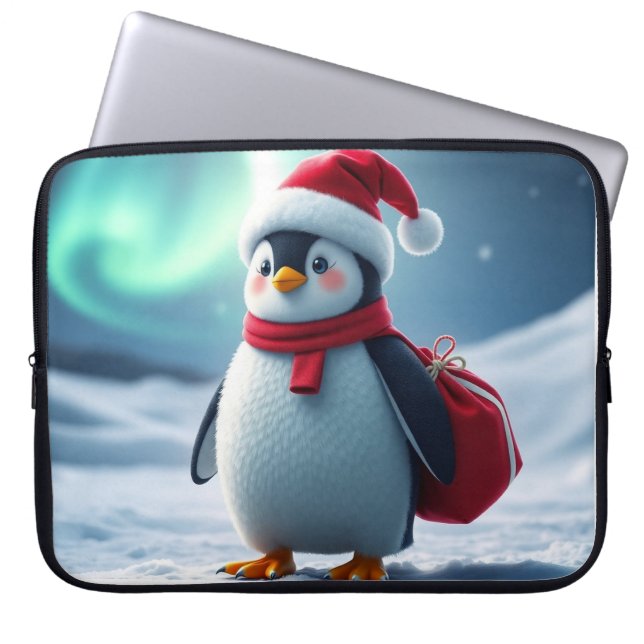 Capa Para Notebook Christmas penguin (Frente)