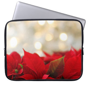 Capa Para Notebook Christmas Poinsettia